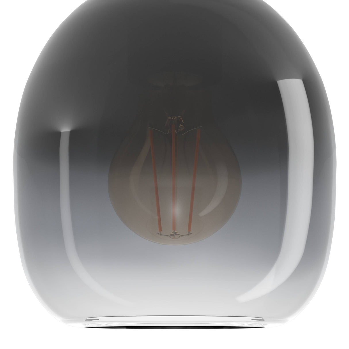 Eglo EU FILAGO Wall Light – Wood & Steel with Smoked Glass Shade, E27, Indoor Lighting