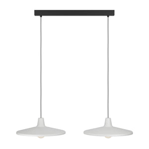 Eglo EU Miniere Steel Grey Minimalist 2-Light Pendant