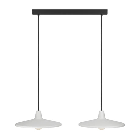 Eglo EU Miniere Steel Grey Minimalist 2-Light Pendant