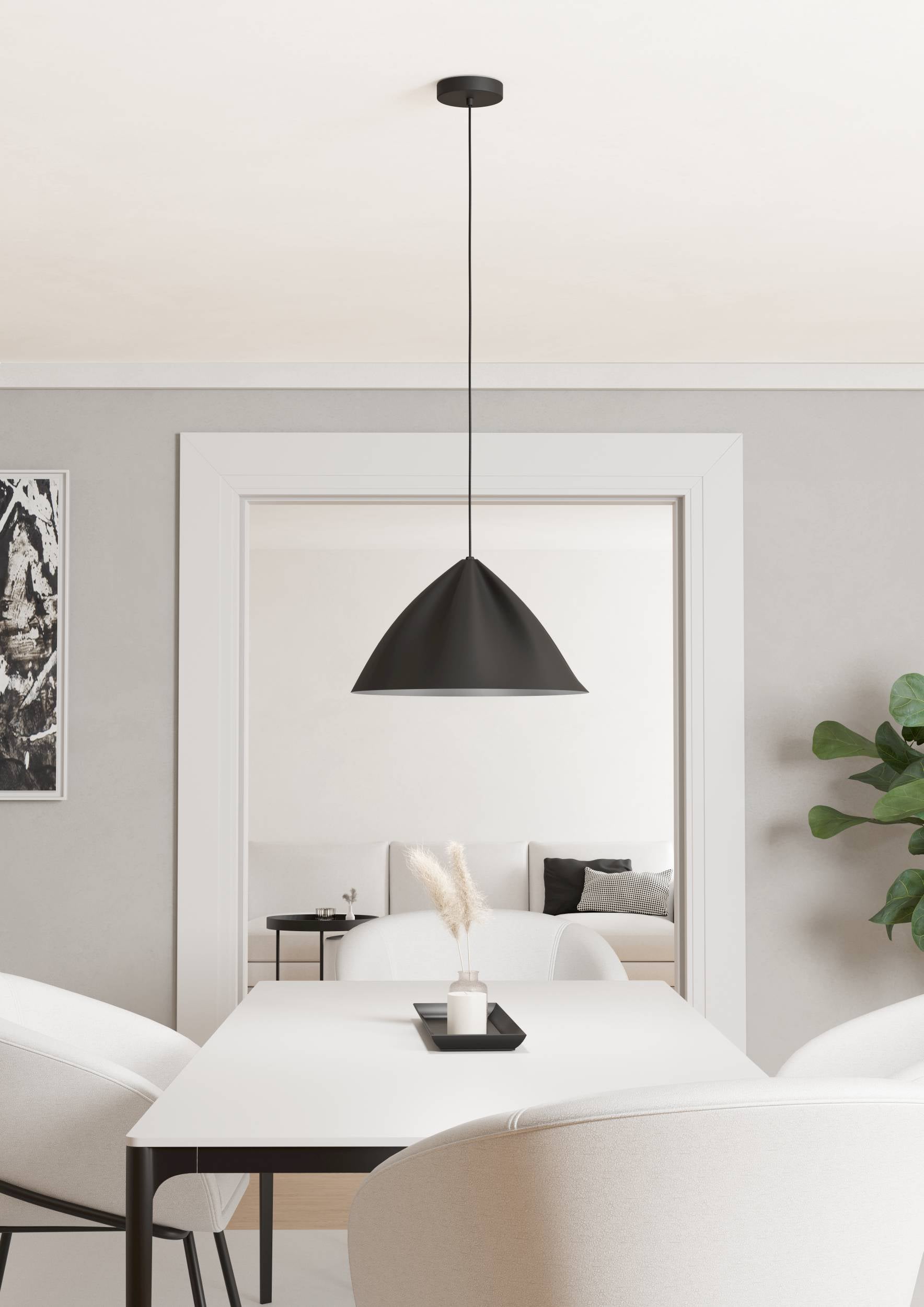 Eglo EU Podere Sandy Steel Modern Single Pendant
