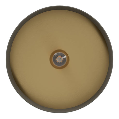 Eglo EU DUAIA Ceiling Light – Umbra Grey & Wood Design with Brushed Brass Detail, E27, Indoor Lighting