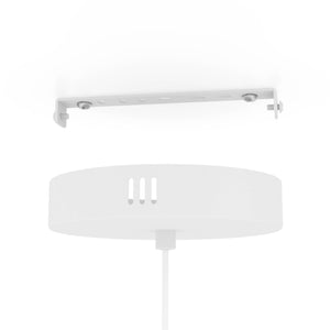 Eglo EU Yuku-Z Smart Control Wood & Fabric LED Single Pendant