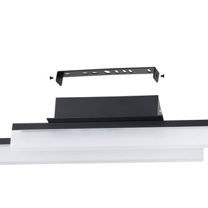 Eglo EU PALMITAL LED Bathroom Wall & Ceiling Light – 880mm Black, Warm White, IP44