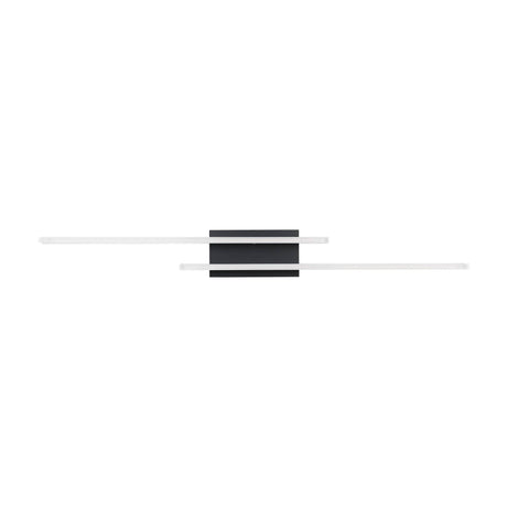Eglo EU PALMITAL LED Bathroom Wall & Ceiling Light – 880mm Black, Warm White, IP44