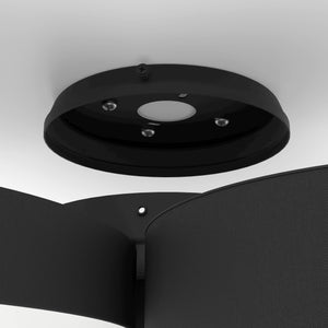 Eglo EU BARBANO?Z Smart LED Ceiling Light – Black Fabric Shade, RGB + Tuneable White, App & Remote Control