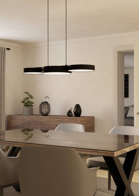 Eglo EU Barbano-Z Steel Black Modern Smart Control Pendant