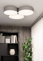 Eglo EU BARBANO?Z Smart LED Ceiling Light – Grey Fabric Shade, RGB + Tuneable White, App & Remote Control