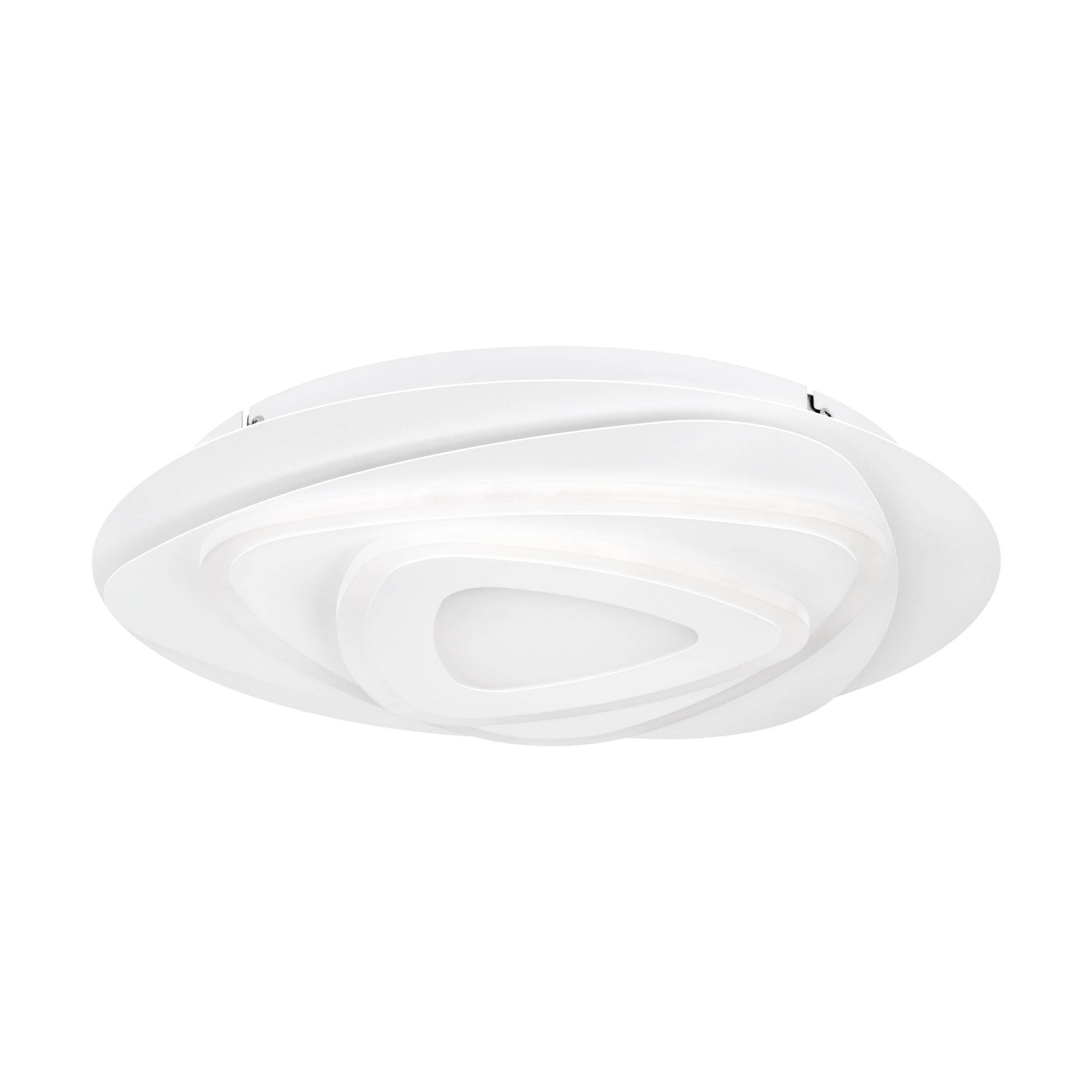 Eglo EU Palagiano Plastic & Steel White LED Modern Ceiling Light, 38cm product image - Endon Lighting from First Light Direct with great prices and fast UK delivery