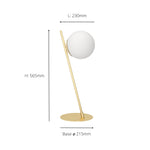 Eglo EU Rondo 4 Art Deco Brass/Glass Table Lamp