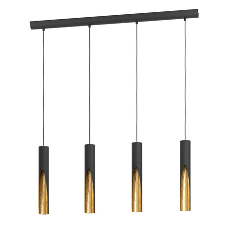 Eglo EU Barbotto Modern Black & Gold Pendant Light