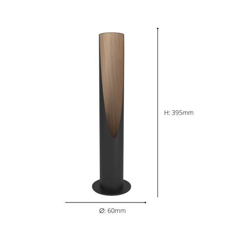 Eglo EU Barbotto LED Black Metal Table lamp
