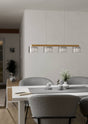 Eglo EU Portico-Z Steel & Wood White LED Smart Control 4-Light Pendant