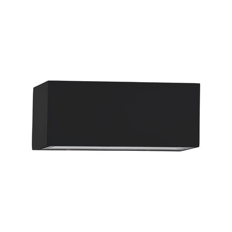 Eglo EU SPONGANO Outdoor LED Wall Light – Black Aluminium, 4?Step CCT, Up & Down Lighting, IP65 Exterior Lighting