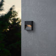 Eglo EU MARUGGIO Outdoor LED Wall Light – Black Aluminium, 4?Step CCT, Square Design, IP65 Exterior Lighting