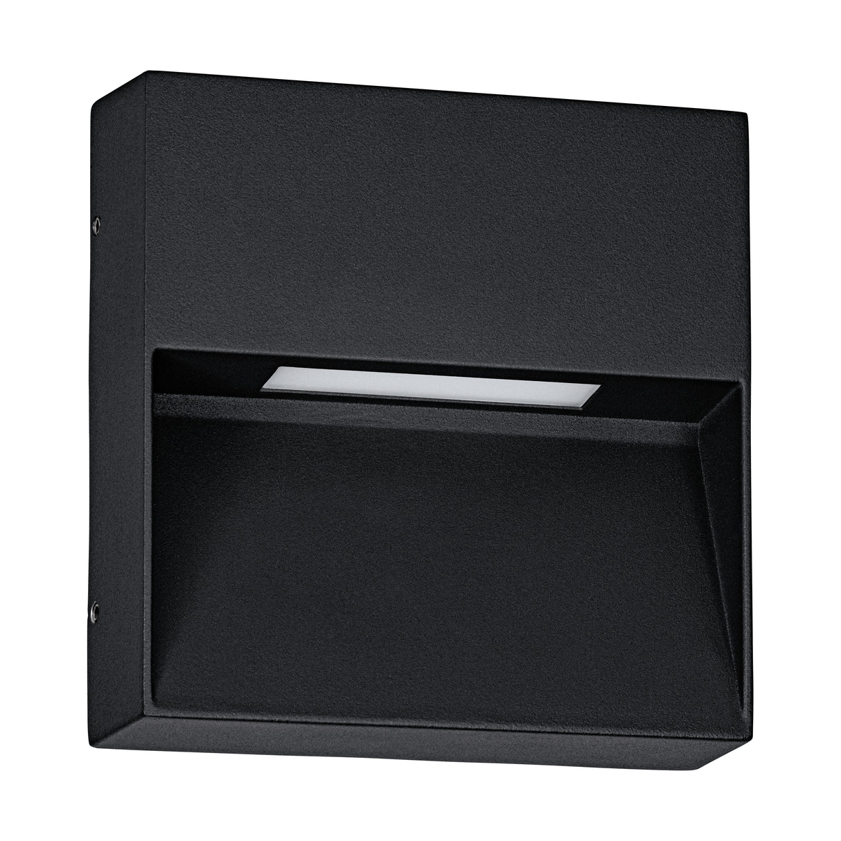 Eglo EU MARUGGIO Outdoor LED Wall Light – Black Aluminium, 4?Step CCT, Square Design, IP65 Exterior Lighting