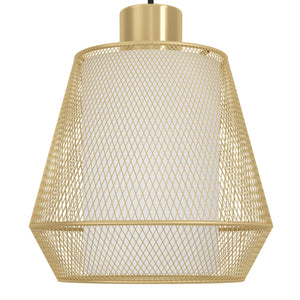 Eglo EU Ciudadela Brushed Brass Steel & White Fabric 3-Light Pendant