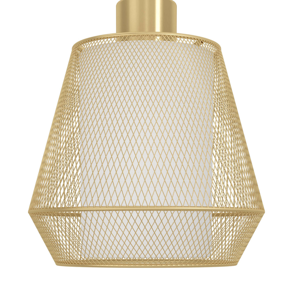 Eglo EU Ciudadela Brushed Brass Steel & White Fabric Table Lamp