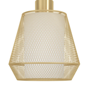 Eglo EU Ciudadela Brushed Brass Steel & White Fabric Table Lamp