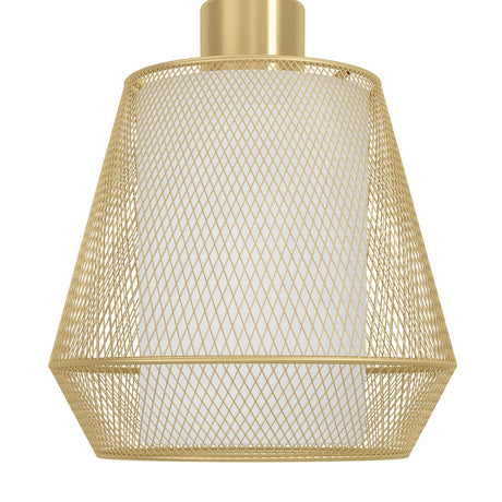 Eglo EU Ciudadela Brushed Brass Steel & White Fabric Table Lamp
