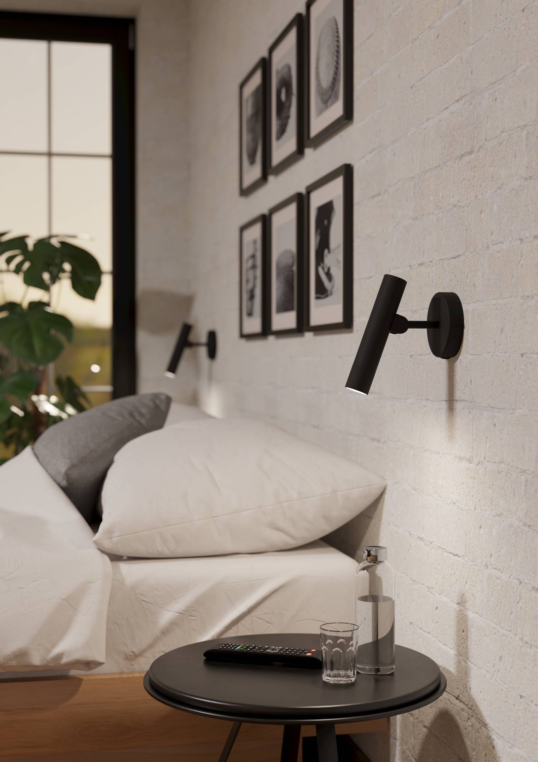 Eglo EU ALMUDAINA LED Pendant Light – Black Steel, Warm White, Minimalist Indoor Lighting