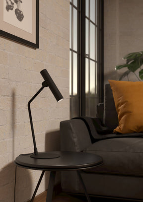 Eglo EU ALMUDAINA LED Table Lamp – Black Steel Finish, Integrated LED, Warm White 3000K, 495mm Indoor Desk Lamp