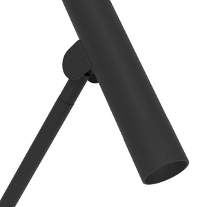 Eglo EU ALMUDAINA LED Floor Lamp – Black Steel, Foot Switch, Warm White, 1570mm