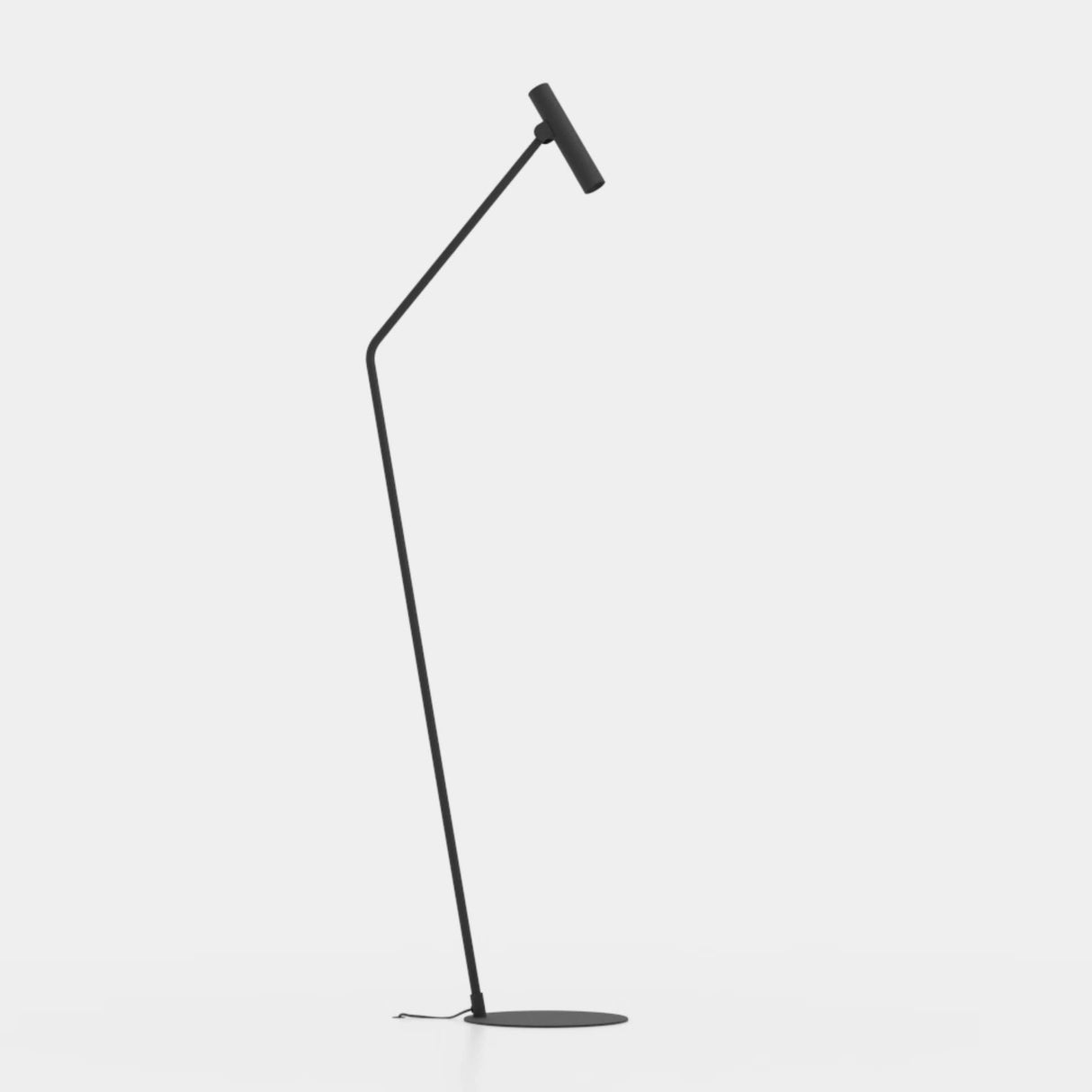 Eglo EU ALMUDAINA LED Floor Lamp – Black Steel, Foot Switch, Warm White, 1570mm
