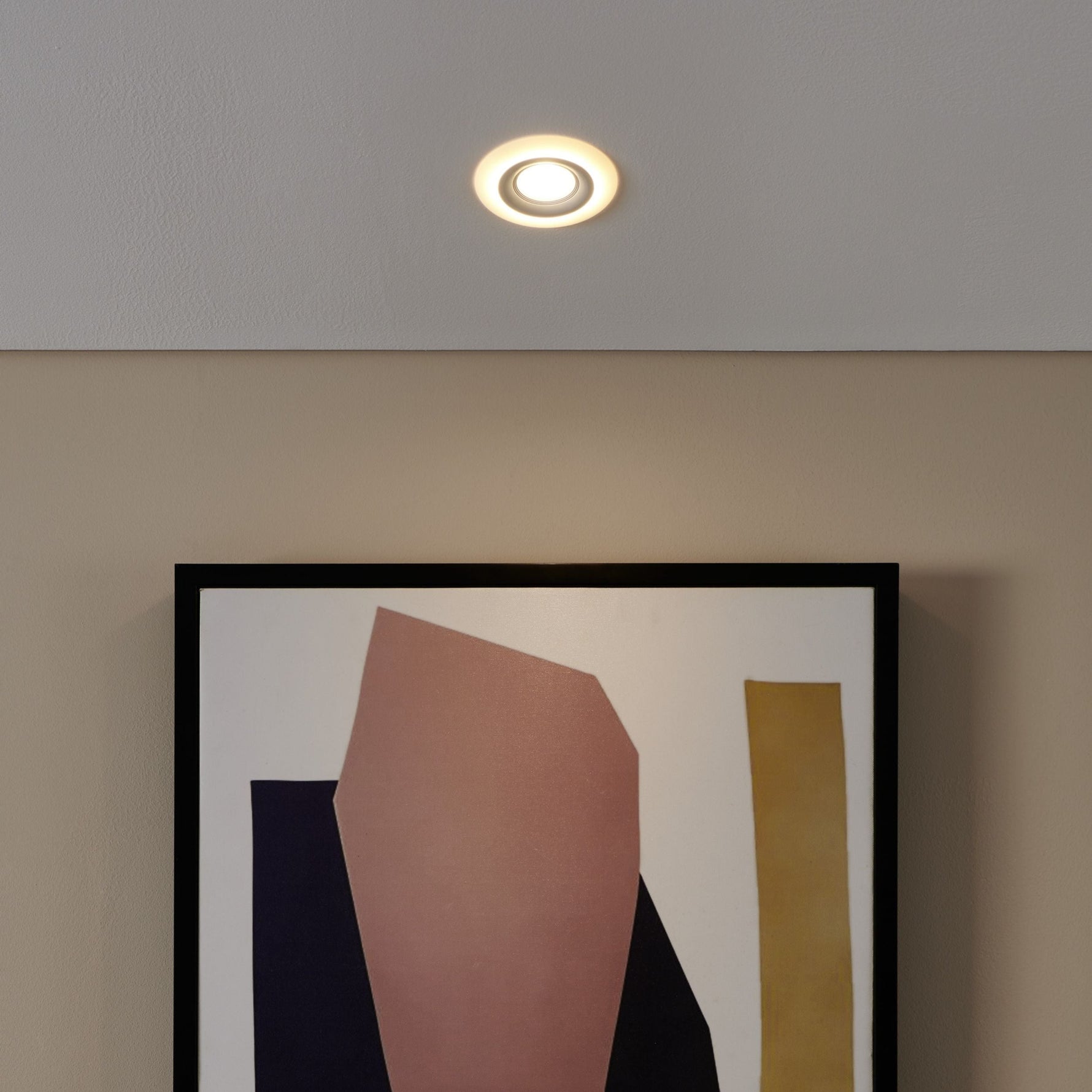 Eglo EU Calonge LED Black/White Round Recessed Light, 10cm, 3000K product image - Endon Lighting from First Light Direct with great prices and fast UK delivery