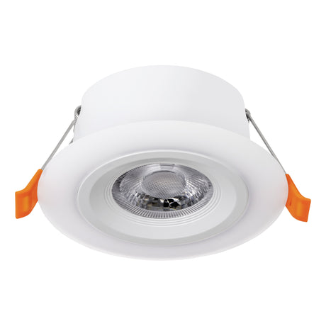 Eglo EU Calonge LED White Round Recessed Light, 10cm, 3000K
