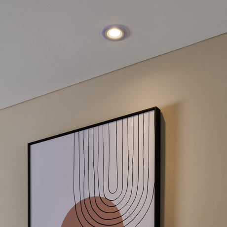 Eglo EU Calonge LED White Round Set of 3 Recessed Light, 10cm, 3000K