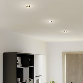 Eglo EU Calonge LED Black/White Round Recessed Light, 10cm, 3000K