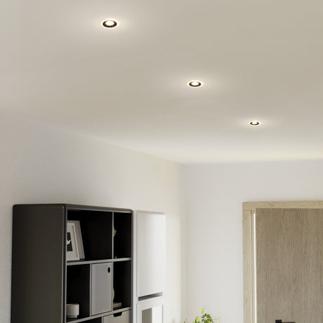 Eglo EU Calonge LED Black/White Round Recessed Light, 10cm, 3000K