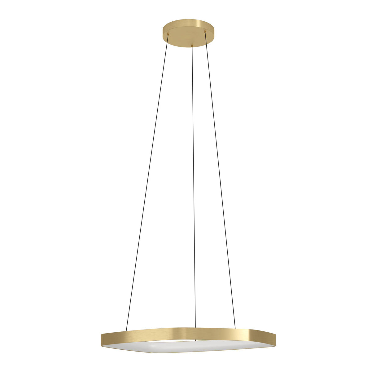 Eglo EU VALLEROSA LED Pendant Light – 580mm Brushed Brass, Warm White, Dimmable