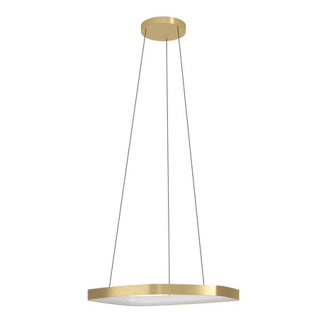 Eglo EU VALLEROSA LED Pendant Light – 580mm Brushed Brass, Warm White, Dimmable
