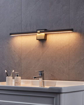 Eglo EU Peguera LED Black/Brass Steel Bathroom Mirror Light