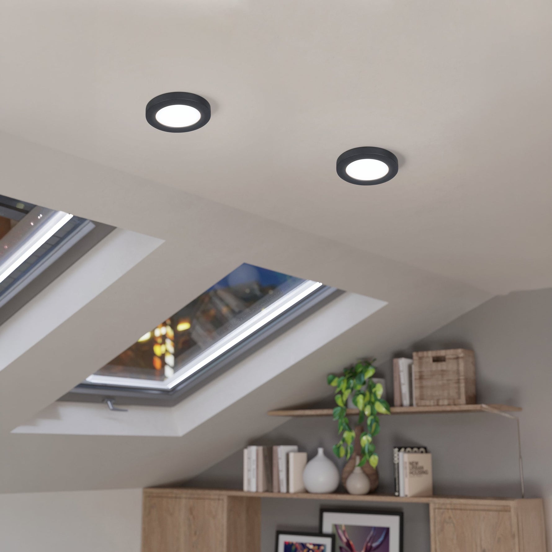 Eglo EU FUEVA FLEX Recessed LED Light – White, Adjustable Cut?Out, Warm White, Slim Indoor Ceiling Downlight