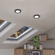 Eglo EU FUEVA FLEX Recessed LED Light – Black, Adjustable Cut?Out, Neutral White 4000K, Slim Indoor Ceiling Downlight