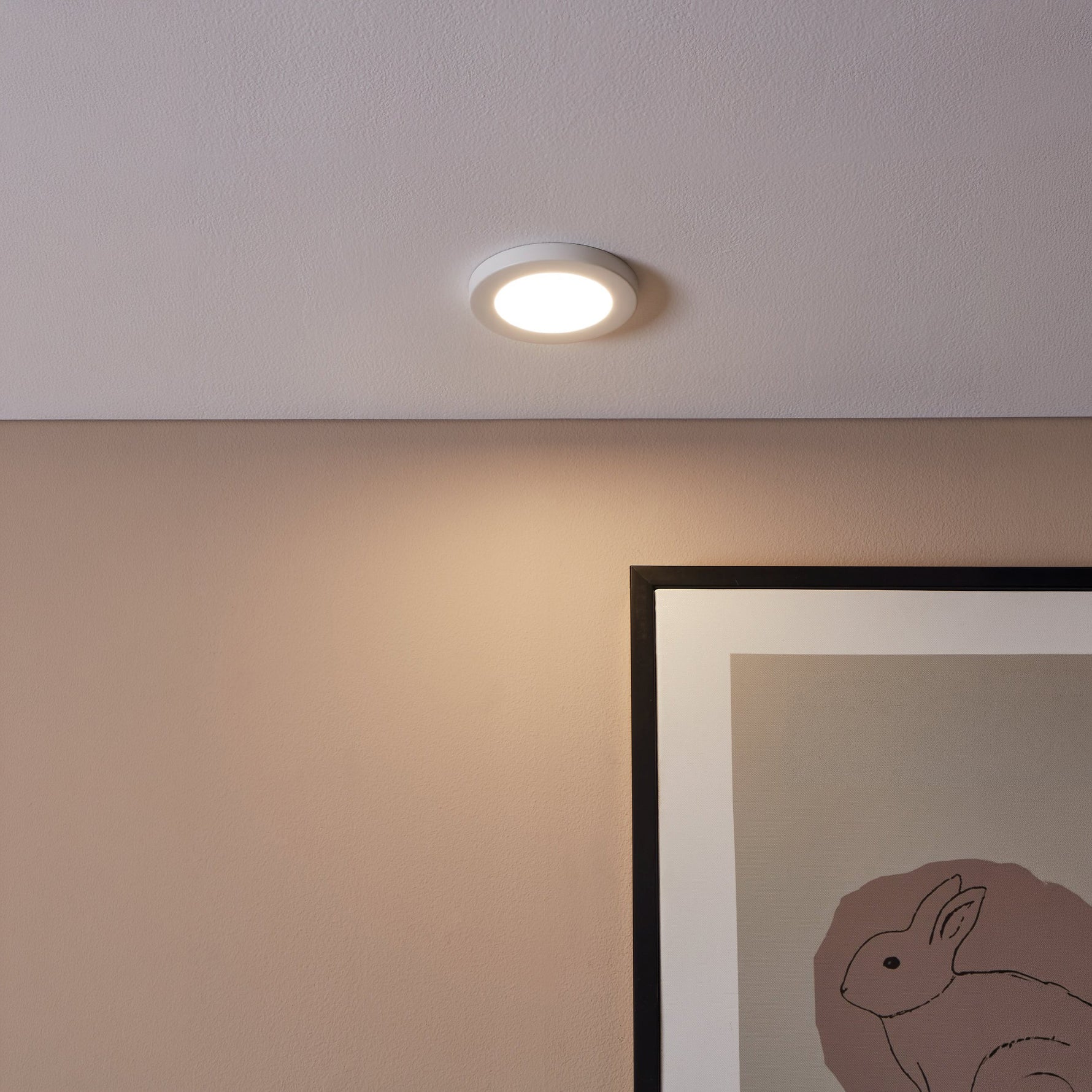 Eglo EU FUEVA FLEX Recessed LED Light – Satin Nickel, Adjustable Cut?Out, Neutral White 4000K, Slim Indoor Ceiling Downlight
