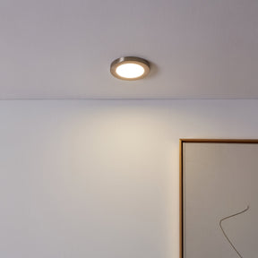 Eglo EU FUEVA FLEX Recessed LED Light – Satin Nickel, Adjustable Cut?Out, Neutral White 4000K, Slim Indoor Ceiling Downlight