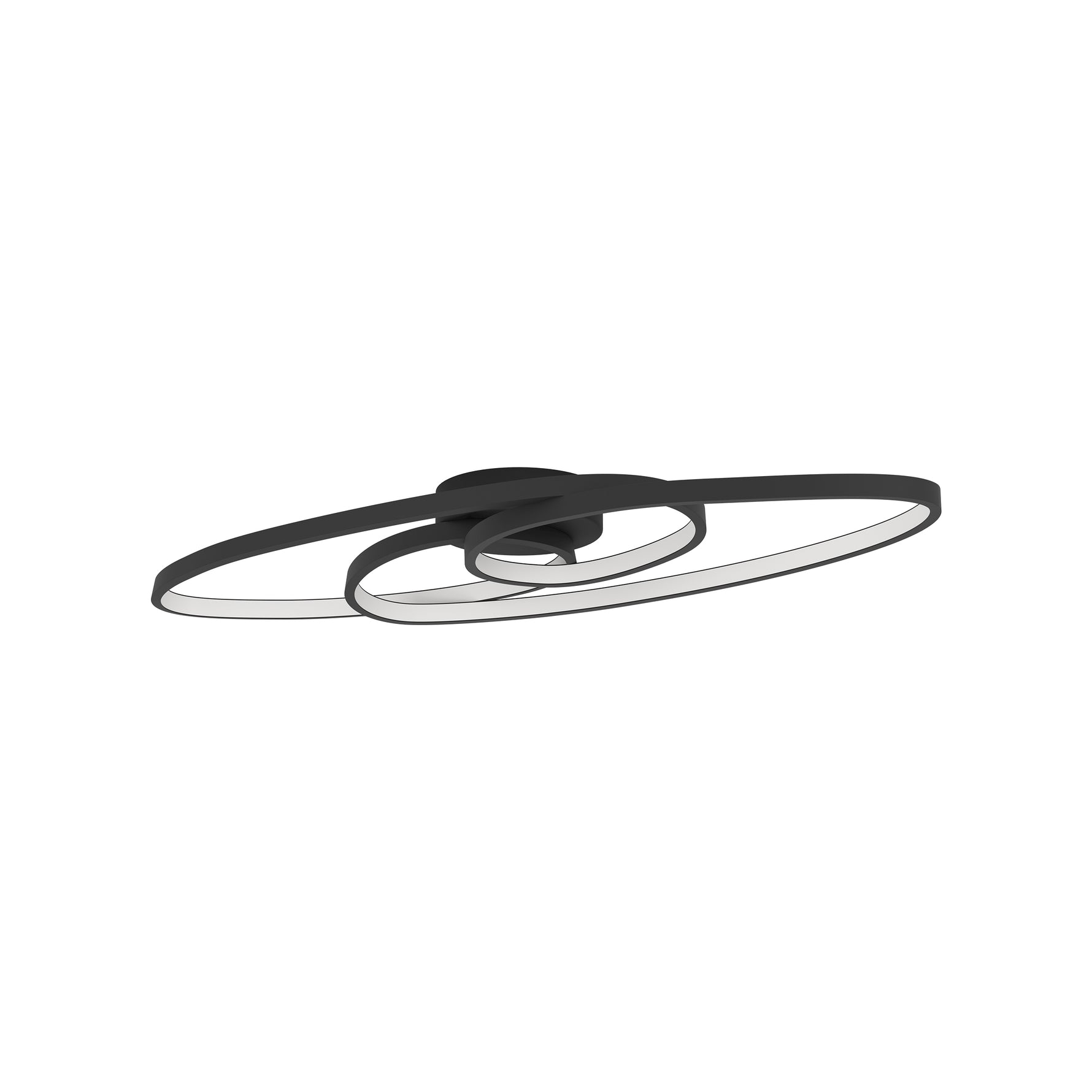 Eglo EU Gianella Aluminium & Steel Black LED Ceiling Light product image - Endon Lighting from First Light Direct with great prices and fast UK delivery
