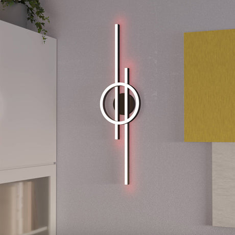 Eglo EU Amandolo LED Contemporary Black Steel Flush Ceiling Light