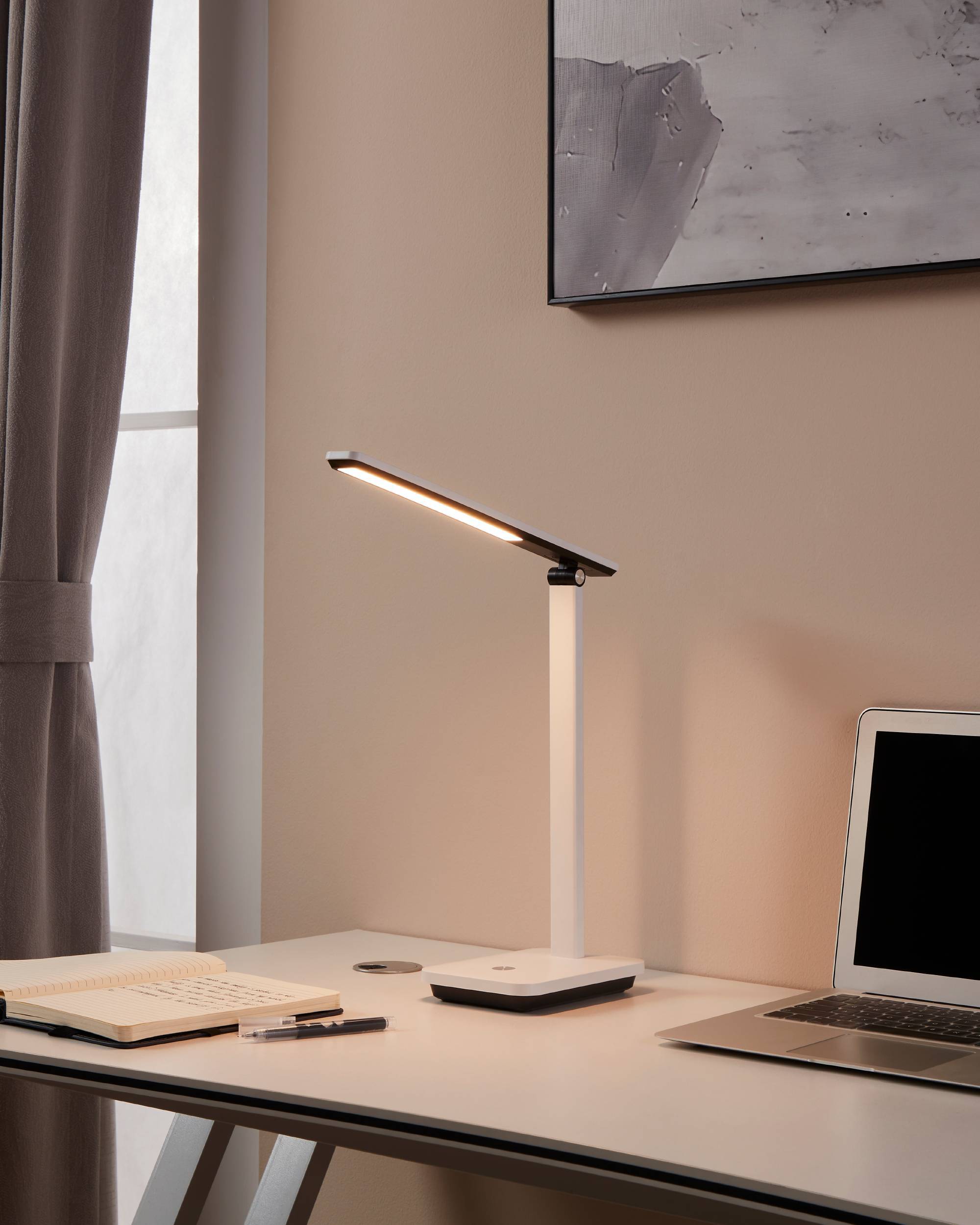 Eglo EU Iniesta Grey & Black Plastic LED Touch Dimmer Table Lamp