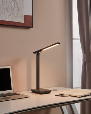 Eglo EU Iniesta Grey & Black Plastic LED Touch Dimmer Table Lamp