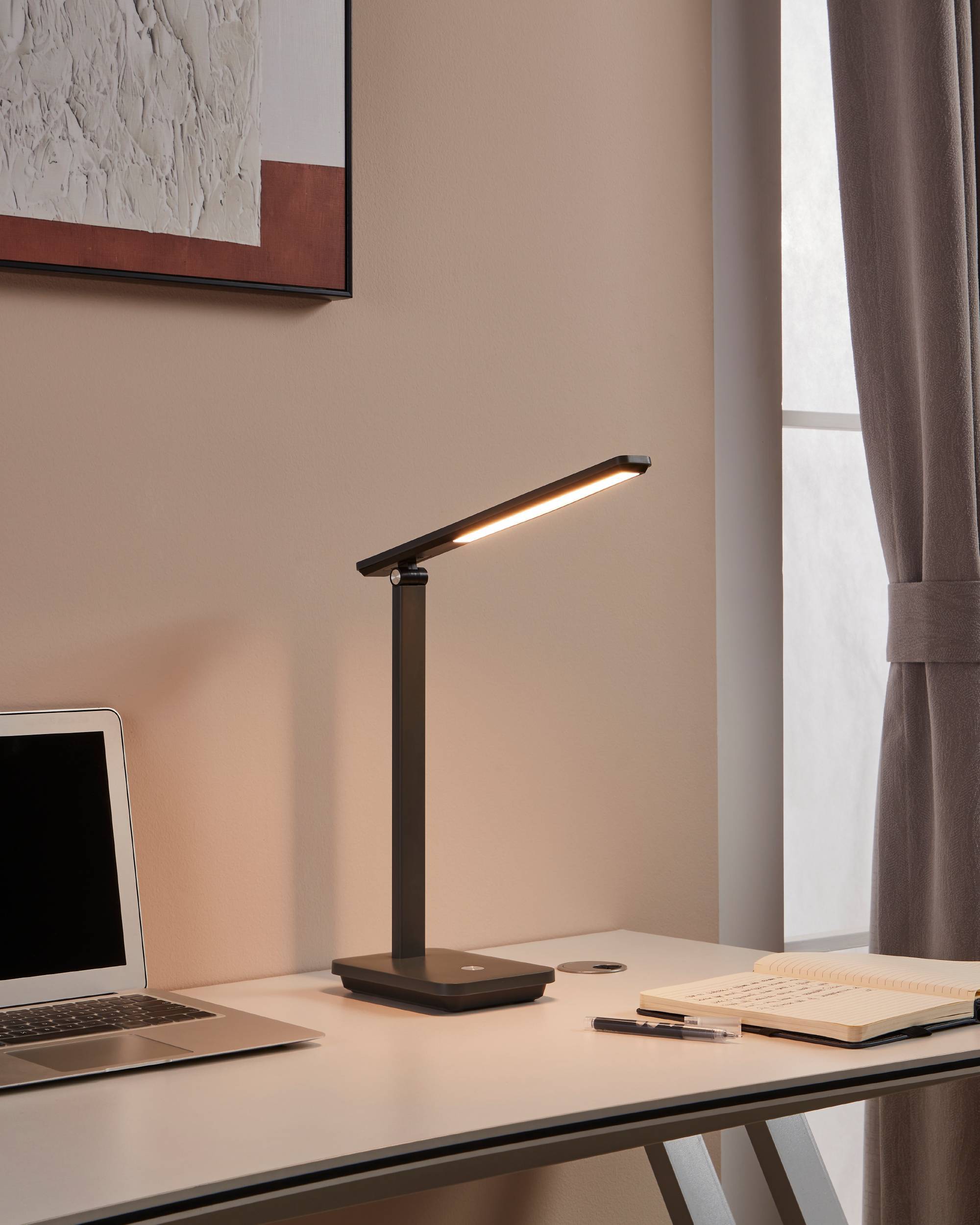 Eglo EU Iniesta Black Plastic LED Touch Dimmer Table Lamp
