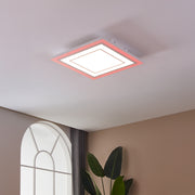 Eglo EU ALBARCA Smart LED Ceiling Light – 588mm White, RGB + Tuneable White, Remote Control