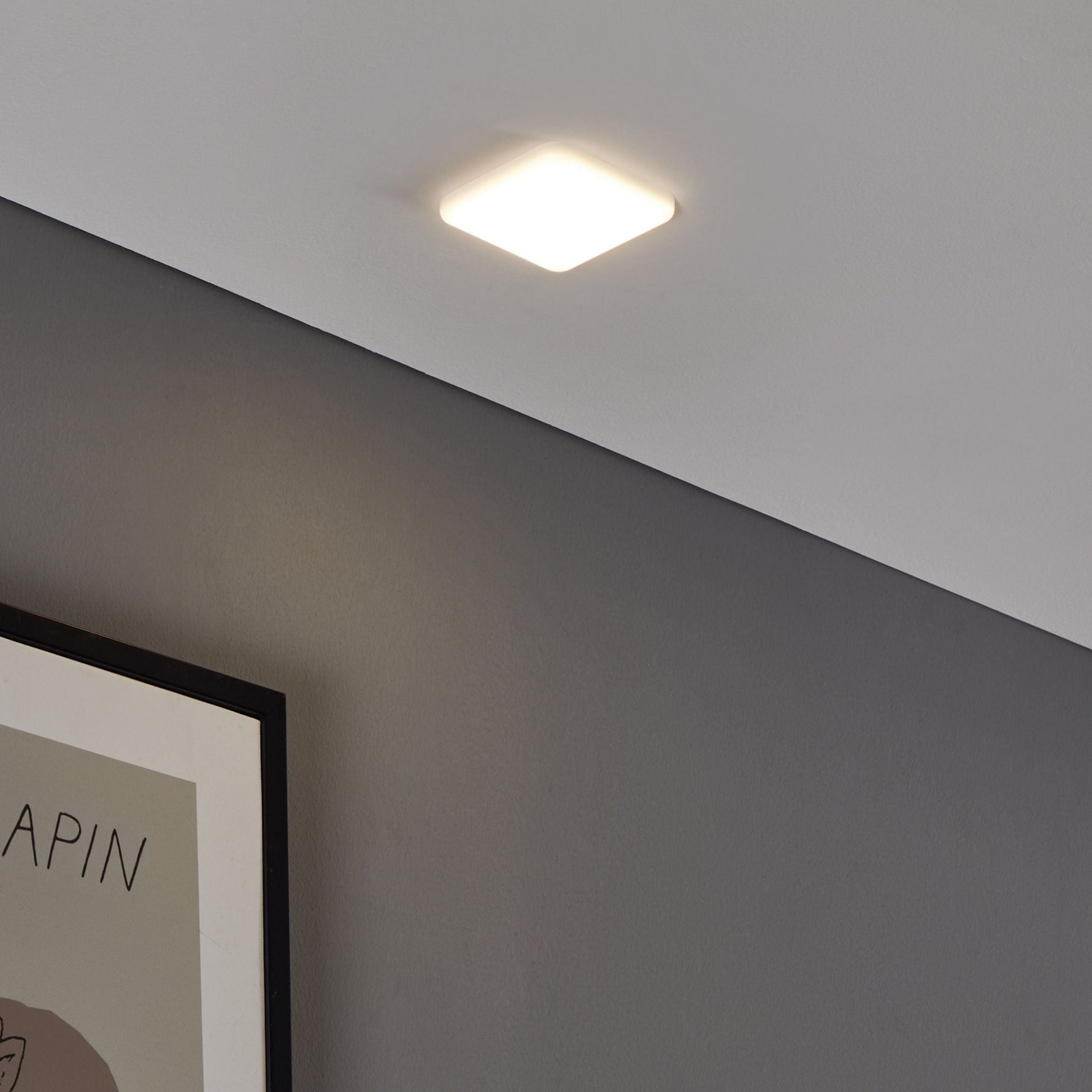 Eglo EU Saliceto White Aluminium LED Warm White Single Recessed Light product image - Endon Lighting from First Light Direct with great prices and fast UK delivery