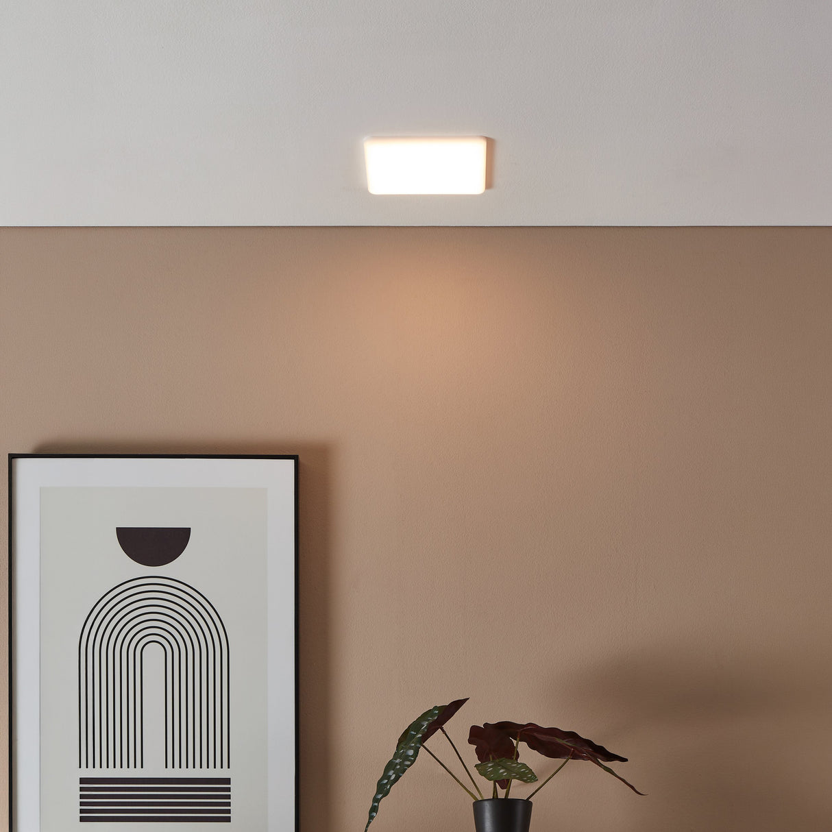Eglo EU Rapita LED Recessed Light White Aluminium, Square, 15.5cm