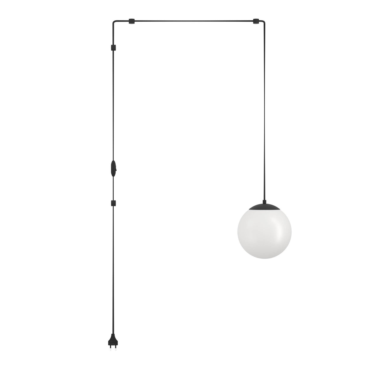 Eglo EU Rondo 3 Art Deco Steel/Plastic White Single Pendant