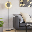 Eglo EU Tocina Black & Brushed Brass LED Modern Floor Lamp