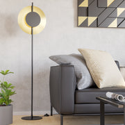 Eglo EU Tocina Black & Brushed Brass LED Modern Floor Lamp